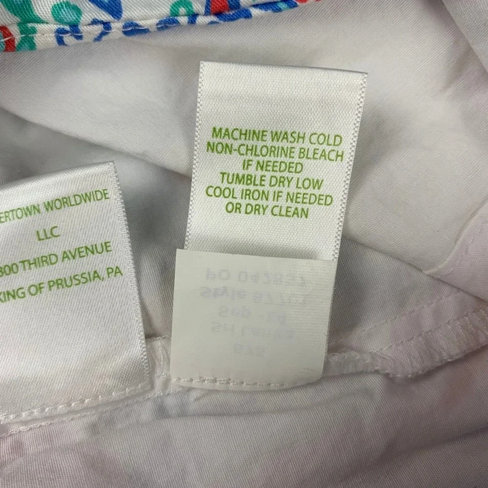 Lilly Pulitzer Auden Jarvey Skort Let Minnow Coral Front Zipper sz 0 Cotton‎